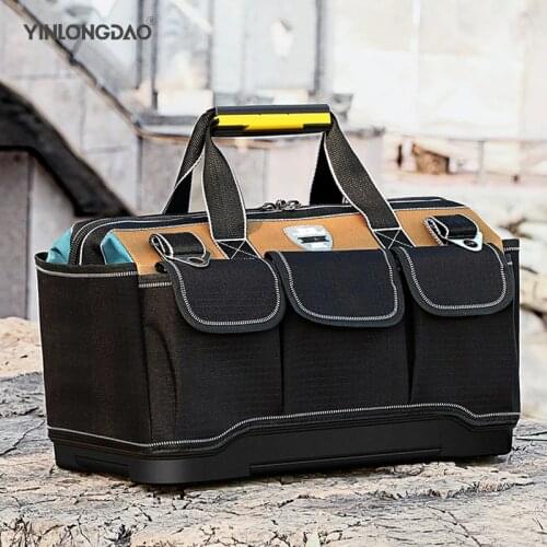 Tool Bag Portable Electrician Bag Multifunction Repair Installation Canvas Large Thicken Tool Bag Work Pocket