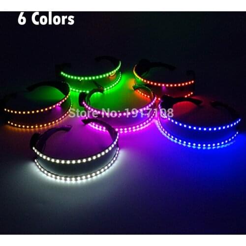 High quality Glow Party LED Glasses Dance LED Light up Glasses Costume Party Glasses Bright Light Festival Party Glow Glasses
