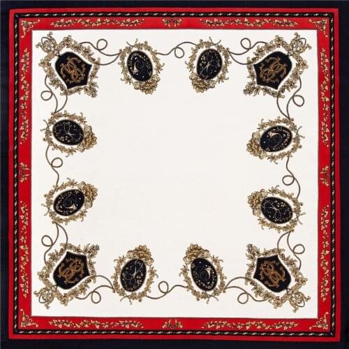 POBING 70cm*70cm Cashew Print Small Square Scarves Hijab Luxury Brand Stain Silk Women Scarf Lady Headband Neckerchief Bandana