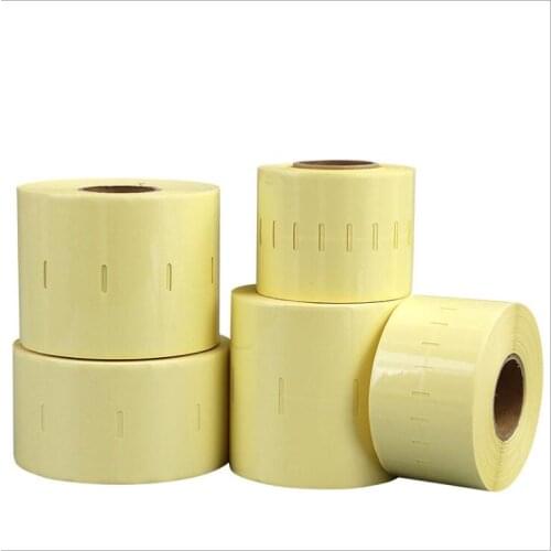 1 Roll, 40mm Core Transparent PET Clear Label Stickers Roll for Zebra Barcode Printer With Resin Transfer Thermal Label