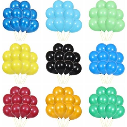 10pcs/lot 12inch Latex Colorful Balloons Happy Birthday Party Decorations Kids toy Wedding Balls Event Party Supplies