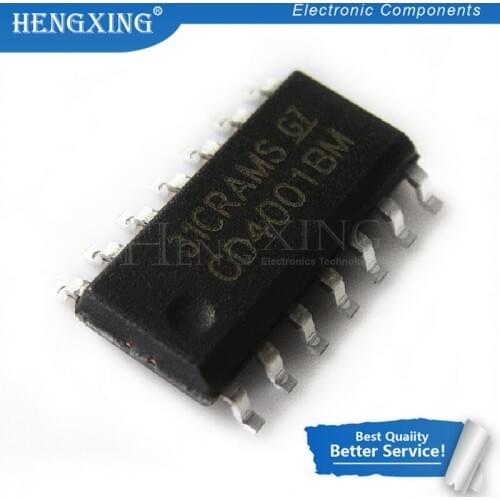 10pcs/lot CD4001BCM CD4001BM CD4001 SOP-14 In Stock