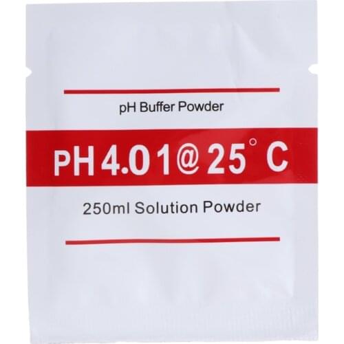 4 Pcs PH Buffer Solution Powder PH For Test Meter Measure Calibration 4.01 6.86 J6PC