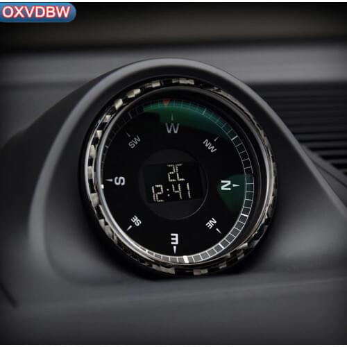 For porsche macan Accessories carbon fiber Clock Panel condition frame sticker car-styling Automotive interior 2014-2018 1PCS