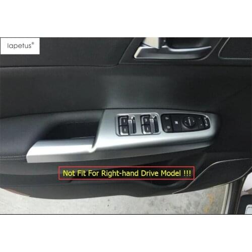 Lapetus Accessories For KIA Sportage 2016 - 2020 Side Door Handle Panel Sticker Surround Window Switch Molding Cover Kit Trim