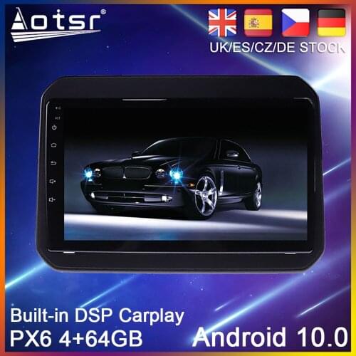 Android 10 64G PX6 Car GPS Navigation For Suzuki Ignis 2016 2017 2019 Car DVD Auto Radio Stereo Multimedia Player HeadUnit 2Din