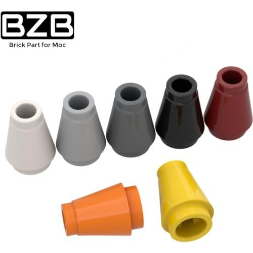 BZB MOC 59900 1x1 Conical Brick 4589 6188 Creative High Tech Building Block Model Kids Toys DIY Brick Parts Best Gifts