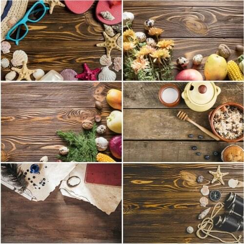 Wooden Board Backdrop Brown Planks and Decoration Photography Background Baby Shower Celebration Photo Booth Studio Decor