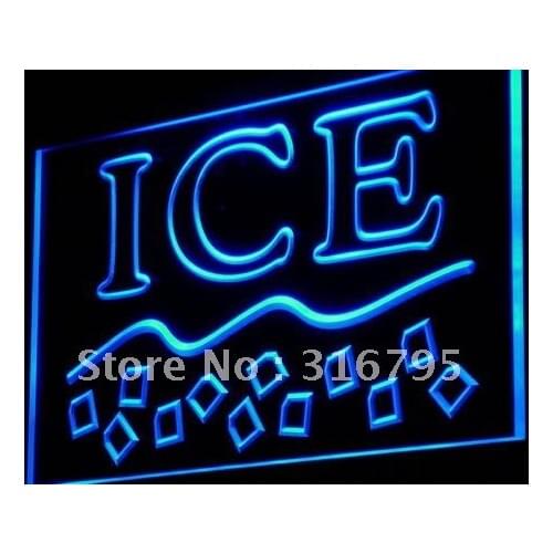 I915 Ice Supplier Supply Shop Maker Logo Light Signs On/Off Switch 20+ Colors 5 Sizes