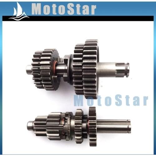 Transmission Gear Box Main Counter Shaft For Chinese YX110 YX125 YX 110cc 125cc Engine Motorcycle Pit Dirt Motor Bike