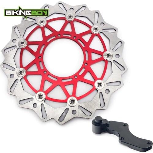BIKINGBOY Front Brake Disc Disk Rotor Bracket CR 125 250 R E 04-08 CRF 250 450 R 04-14 CRF 250 X 04-18 CRF 450 X 05-17 16 15 13
