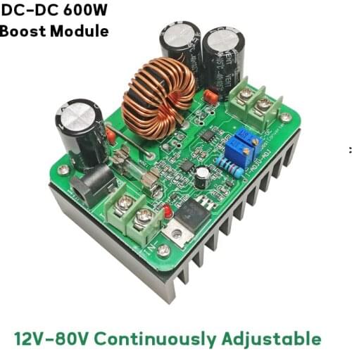 DC-DC Boost Power Module 600W High-power Solar Notebook Power Supply 12-60V Liter 12-80V