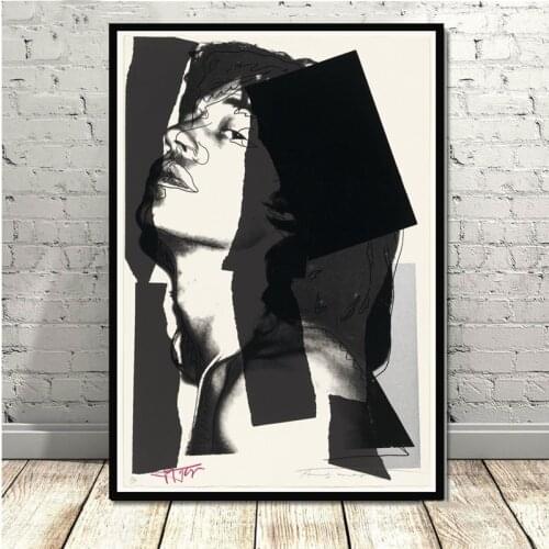 MT69 002 Retro Andy Warhol Mick Jagger Still Life Abstract Painting Art Poster Print Canvas Home Decor Wall Picture Print