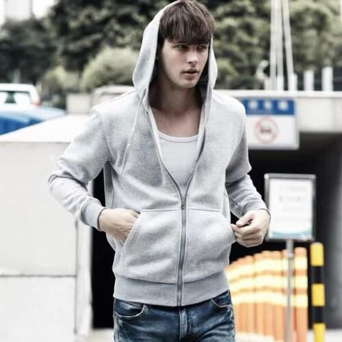 Warm Fleece Hoodies Men Sweatshirts 2020 New Spring Autumn Solid Black Color Hip Hop Streetwear Hoody Mans Clothing