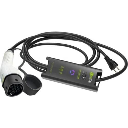 TUV Zencar 16A Level 2 evse portable ev car charger type 2 with Type B RCD schuko Plug