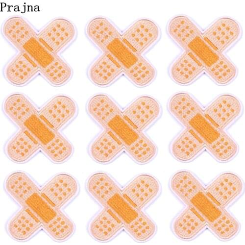 Prajna 10PCS Wholesale Bandage Patch Iron On Patches Cartoon Logo Appliques For Clothing Cute Kids Stickers For T-shirt Bags DIY