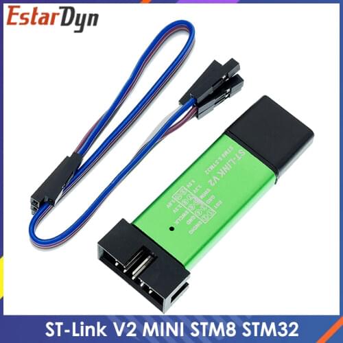 ST LINK Stlink ST-Link V2 Mini STM8 STM32 Simulator Download Programmer Programming With Cover DuPont Cable