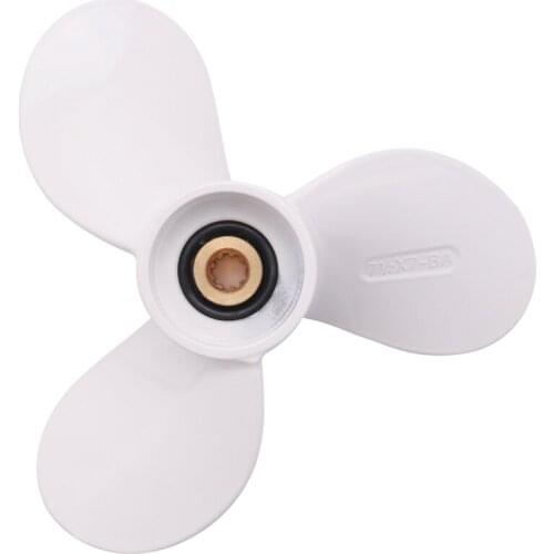 7 1/2X7 For 4Hp 5Hp 6Hp For Yamaha 9 Tooth Spine Aluminium Propellers Outboard Boat Motors Marine Propeller 6E0-45943-01-El