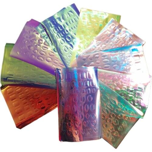 11 Pieces Colorful Nail Art Stickers Self-Adhesive Charming Gradient Glitter Manicure Decoration Tools for Women Girls Vacation