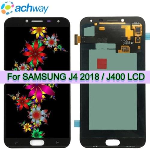 Super Amoled For Samsung Galaxy J4 2018 LCD J400F/DS Display Touch Screen Digitizer Assembly J6 Replacement For SAMSUNG J400 LCD