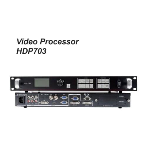 Huidu HDP703 led video processor For full color led display control range of 2.65 million pixels, supporting audio input and out