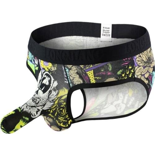 Elephant Nose Mens Underpants Mens Briefs Modal Prints Sexy Breathable Bulge Underwear Mens Fashion Designer Underwear