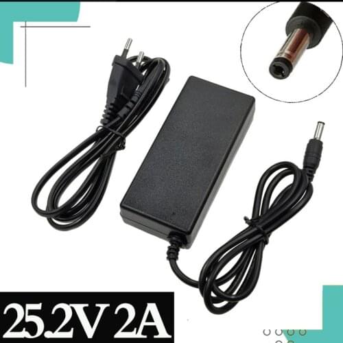 25.2V charger 25.9V output 29.4V 2A for Hoverboard suspension shoes Ebike Scooter 7 series lithium ion lithium ion battery