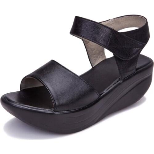 Women open toe flat heel sandals roll around high-heeled shoes womens ladys fashion platform wedges shoes sandals