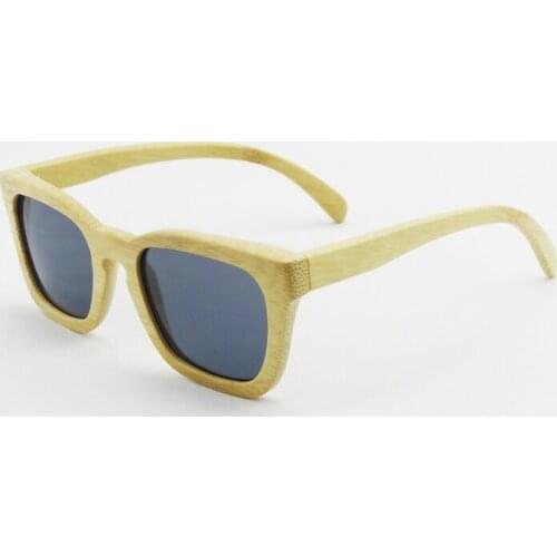 Nature bamboo brand design sunglasses women polarized gray lents high end fashion designer women z6028
