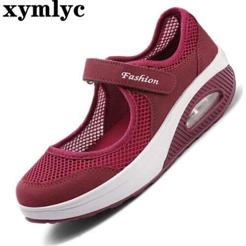 2020 Summer Fashion Women Flat Platform Shoes Woman Breathable Mesh Casual Shoes Moccasin Zapatos Mujer Ladies Boat Shoes