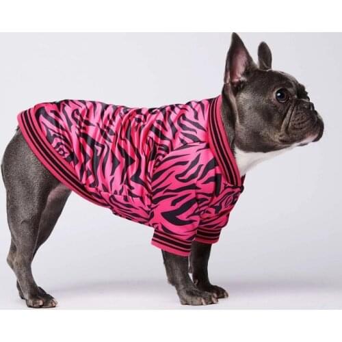 Big Dog Vest Zebra pattern Jacket Coat Winter Waterproof Warm Pet Clothes for Small Large Dogs Pug French Bulldog Clothing S-3XL