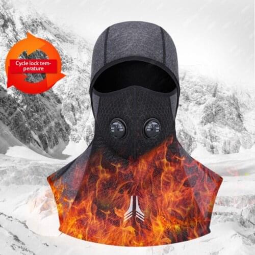 Winter Warm Hood Fishing Mask MenS Outdoor Warm Cap Suit Windproof Cycling Headgear Polar Fleece Face Protection Bib Fishing H