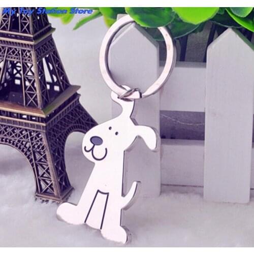1Pcs Fashion Cute Dog Shaped Metal Key Chain Keyring Key Holder Key Buckle Pocket Tools Lover Gifts Personality Car Toy Keychain