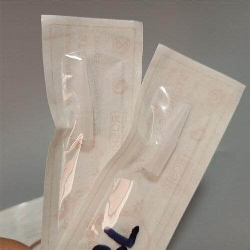 100Pcs Semi Permanent Makeup Needle Tip Eyebrow Tattoo Needle Cap Nozzle 3RL For Sunshine&Giant sun G-8650 G-9740 Tattoo Machine