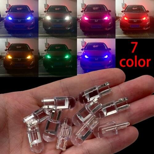2/10PCS T10 LED Lights W5W 194 COB 6000K White Car Wedge Parking Light Side Door Bulb Instrument Lamp Auto License Plate Lights