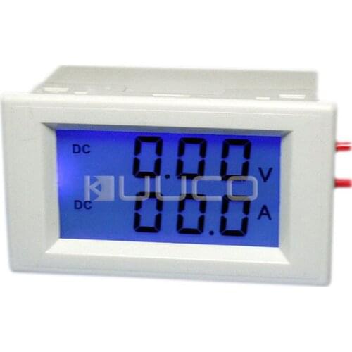 2in1 Voltage Current Monitor DC 0~20V/50A Digital Voltmeter Ammeter Mini Volt Ampere Meter AC 220V Power Supply #100108