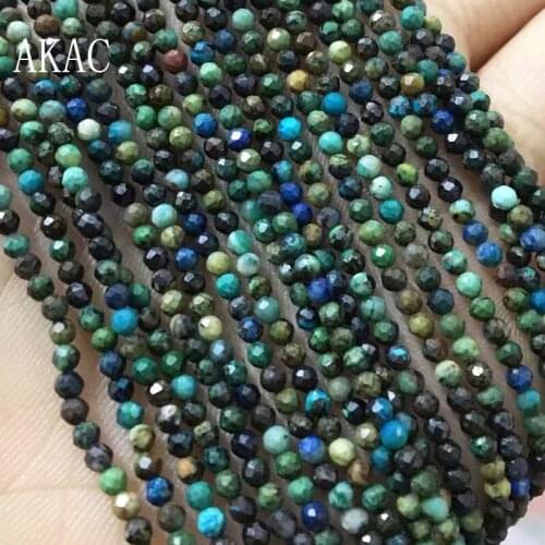 2strands Approx2-2.5mm natural phoenix lapis lazuli faceted loose seed beads for Jewelry diy making design wholesale