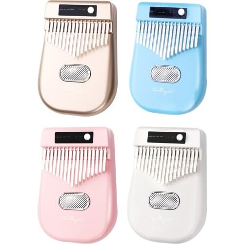 Electric Kalimba Thumb Piano 17-key Adjustable Four Timbre for Friends