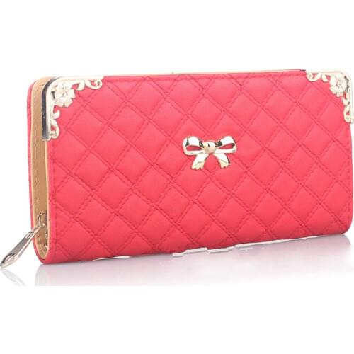 Womens Fashion Clutch Wallet Women Wallets Casual Female Clutch Bags Coin Purse Ms Wallet PU Leather girl Purse