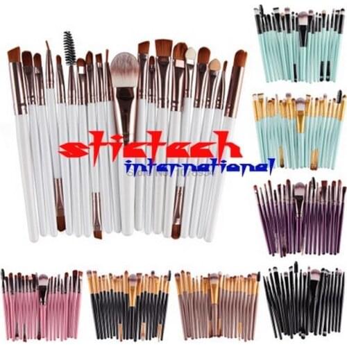 By ems or dhl 50sets 20pcs Eye Makeup Brushes Set Eyeshadow Blending Brush Eyeshadading Eyebrow Lip Eyeliner Brush