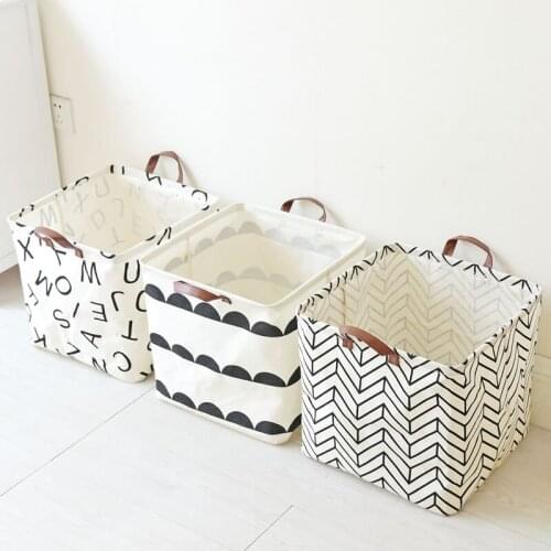 Newest waterproof collapsible storage baskets, canvas hamper, toys, debris storage bucket simple laundry bag Laundry Basket