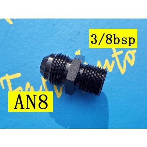 Male 3/8" BSP bspp 3/8 BSP 3/8bsp to male an8 8an an 8 Adapter adaptor Fitting