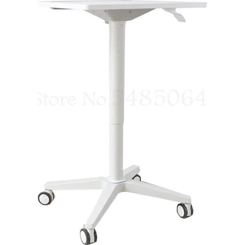 Aluminum Alloy Mobile Lifting Laptop Table Standing Desk Sitting Stand Alternate Work Podium Learning Table
