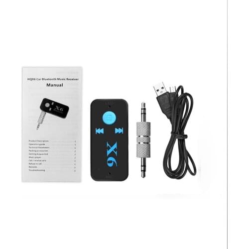 X6 Universal Bluetooth Receiver V4.1 Support TF Card Handfree Call Music Player Phone Car AUX In/Output MP3 Music Player