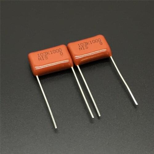 10Pcs/100Pcs Japan NISSEI CBB capacitor MMC 1000V 103 K 10% 0.01uF 10nF Pitch=12.5mm Metallized polyester film capacitor