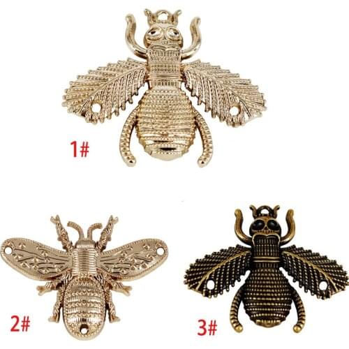 10Pcs Black/gold Metal Bee Rivets Charm Hook Clasps Sewing Garment Rivets Decorated Sew On Holes Sewing Supplies Bags Shoes A335
