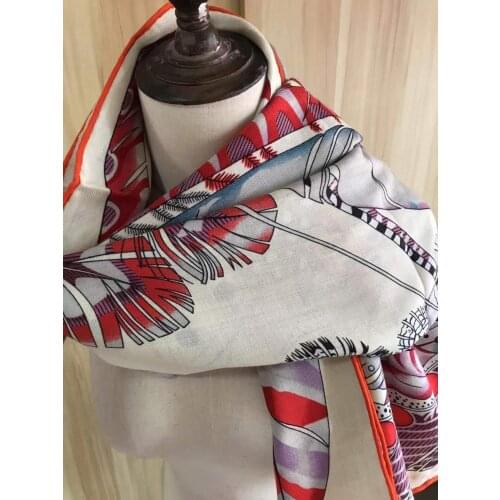 2020 new arrival autumn winter feather design 140*140 cm animal scarf 65% cashmere 35% silk scarf wrap for women lady girl