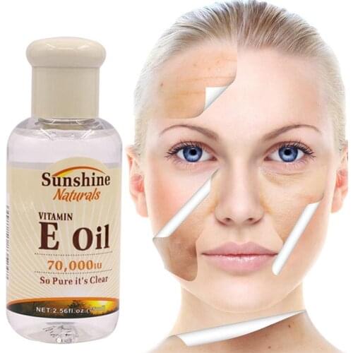 75ml Natural Vitamin E Oil Morning And Evening Essential Whitening Anti Face Wrinkles Whitening Serum Anti-cracking Oil N1M0
