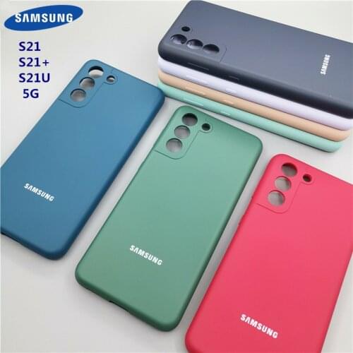 Samsung Galaxy S21 Ultra Plus 5G Case Silky Silicone Cover For Galaxy S21+ S21Plus S21Ultra Full Protective Mobile Phone Shell