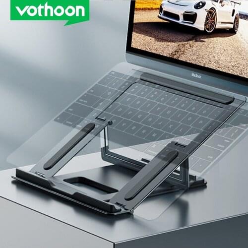 Vothoon Laptop Holder Adjustable Laptop Stand Holder For Macbook Pro Air Matebook Pro Foldable Portable Table Base Bracket